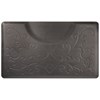 Smart Step 3/4" Rectangle Salon Mat with Chair Depression in Bella Black Onyx 3 x 5 ft.