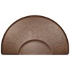 Smart Step Estates Collection 3/4" Round Salon Mat with Chair Depression in Bella Light Antique 3 x 5 ft.